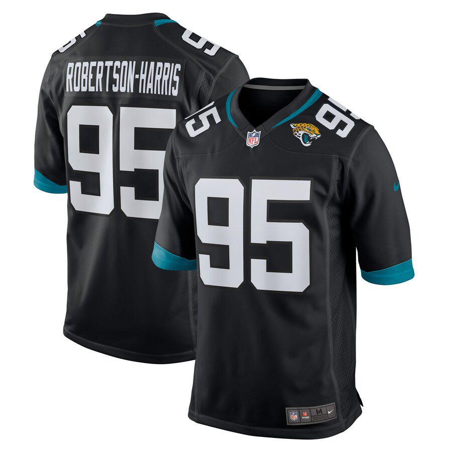 Men Jacksonville Jaguars #95 Roy Robertson-Harris Nike Black Game NFL Jersey